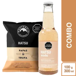 Combo Papa Trufa y Soda Hatsu de Uva