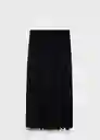 Falda Adin Negro Talla XS Mujer Mango
