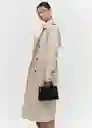 Abrigo Trench Chicago Piedra Talla M Mujer Mango