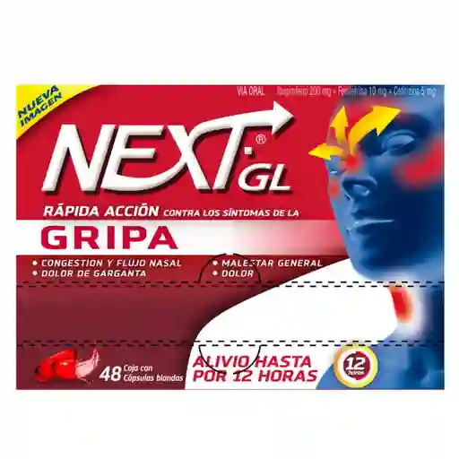 Next Gl Antigripal (200 mg/ 10 mg/ 5 mg)