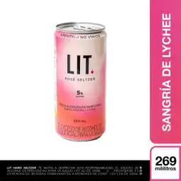 Rosé Seltzer Sangría de Lychee Lit Hard Seltzer