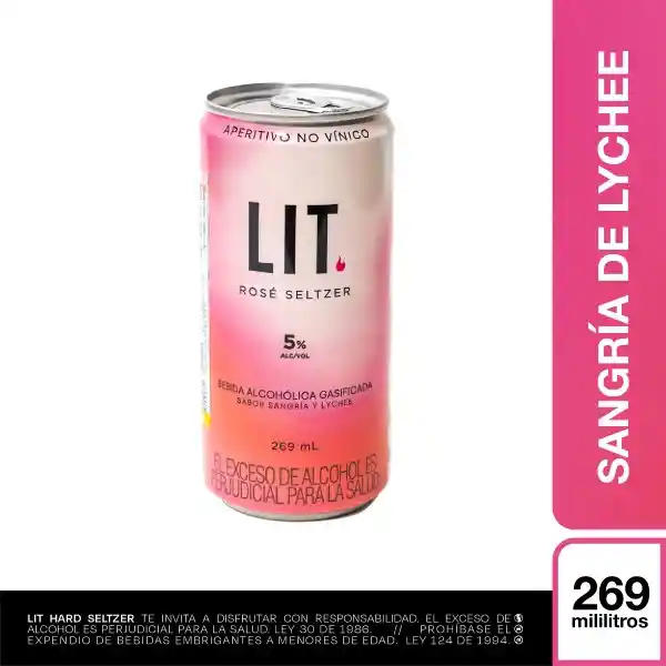 Rosé Seltzer Sangría de Lychee Lit Hard Seltzer