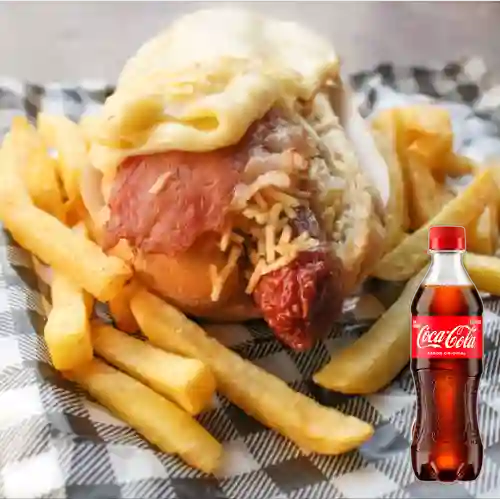 Combo Chorriperro + Coca-Cola Sabor Original 400 ml