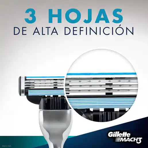 Gillette Repuesto para Maquina de Afeitar Mach3