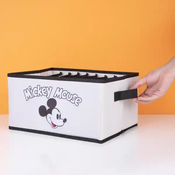 Organizador de Tela Para Ropa Mickey Mouse Beige Miniso