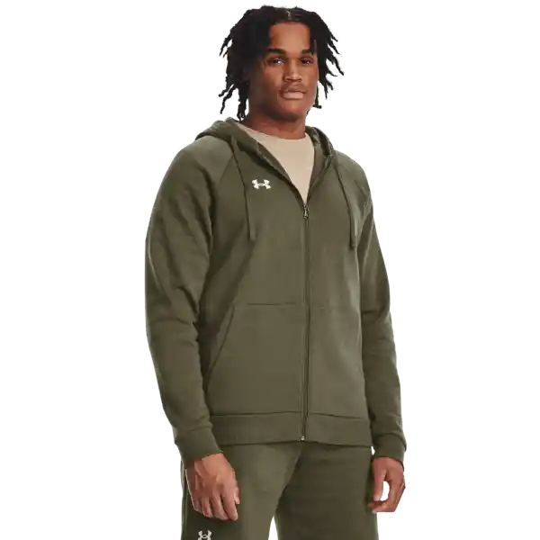 Under Armour Chaqueta Rival Fleece Hombre Verde SM 1379767-390