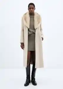 Abrigo Dolce Piedra Talla S Mujer Mango