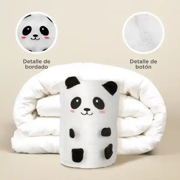 Manta de Peluche Animalitos Tiernos Panda Miniso