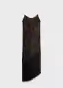 Vestido Natalia Marrón Talla M Mujer Mango
