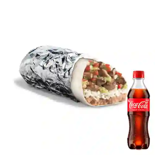 Combo burrito + coca-cola original 400ml