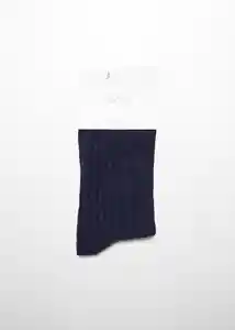 Calcetines Riblong Navy Talla 21 Niña Mango