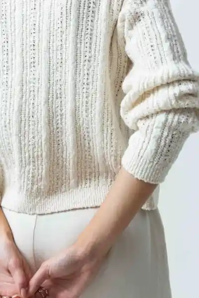 Suéter Tejido Mujer Crudo Abedul L 582G014 Naf Naf