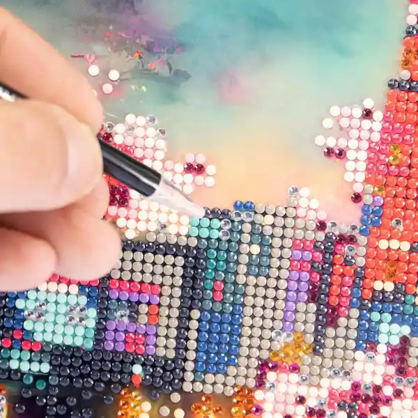 Toy Logic Cuadro de Arte Diamantiny Bosque Cerezos