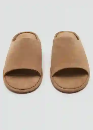 Sandalias Bambú Arena Talla 37 Mujer Mango