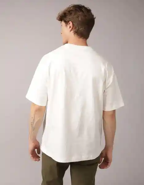 Camiseta Hombre Blanco Talla Medium 4605100 American Eagle