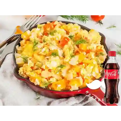 Combo Huevos Pericos + Coca Cola Pet 500