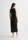 Vestido Andratx Negro Talla 22 Mango Teen Girl Mango