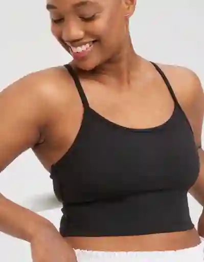 Top Deportivo Aerie Negro Talla: X-Large American Eagle