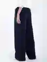 Pantalón Con Bota Ancha Azul Salva Ultraoscuro Talla L Mujer Naf Naf