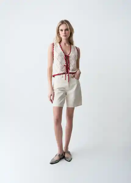 Tejido Mujer Crudo Puro Claro Talla L 483G052 Naf Naf