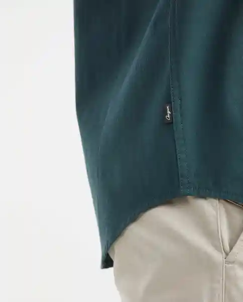 Camisa Utility Details Verde Boa Oscuro Talla L Chevignon
