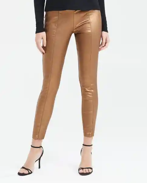 Pantalón Skynny Coopermetalic Mujer Café Camel 12 Chevignon