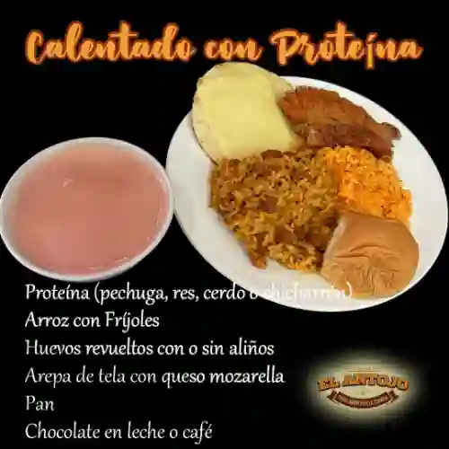 Calentado con Proteina