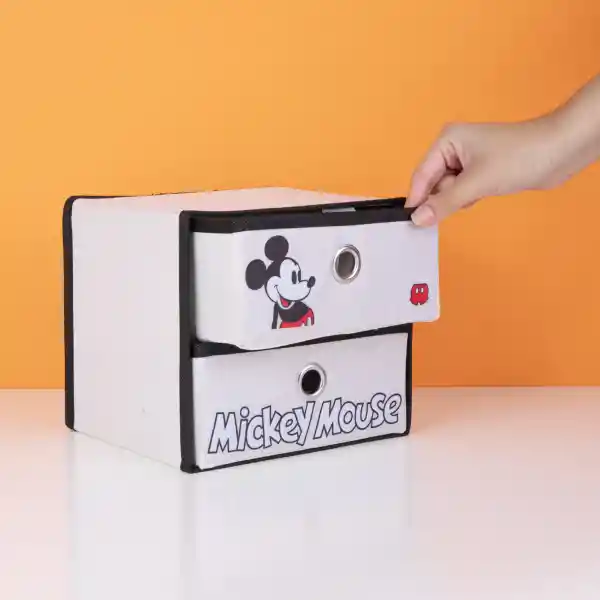 Organizador Tela Para Almacenamiento Mickey Mouse Beige Miniso