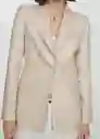 Blazer Americana Malena Piedra Talla S Mujer Mango