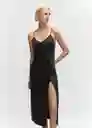 Vestido Tina Negro Talla S Mujer Mango