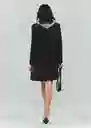 Abrigo Dragone Negro Talla S Mujer Mango