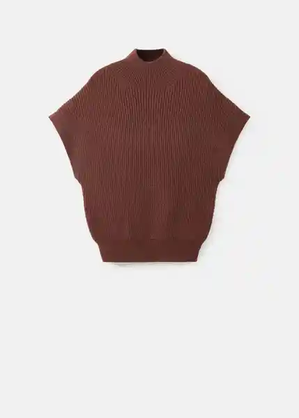 Saco Jersey Choco Marron Talla M Mujer Mango