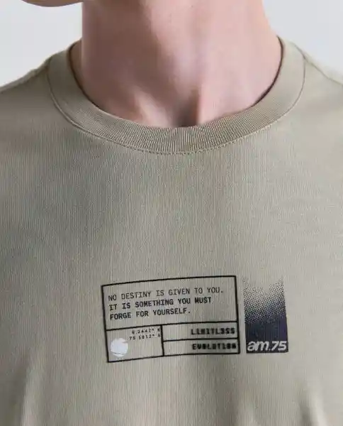 Camiseta Hombre Caqui Talla XL 849G000_CAQ150513 Americanino