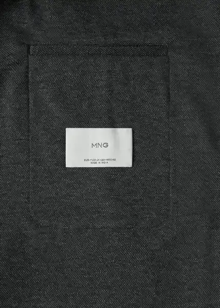 Blazer Americana Verner Gris Talla 52 Hombre Mango