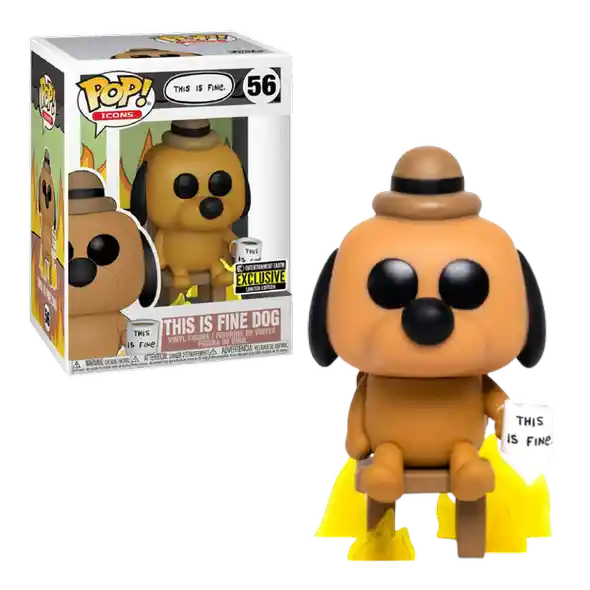 Funko Pop Figura Coleccionable This Is Fine Dog 56