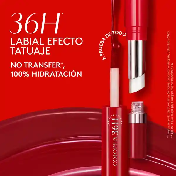 Labial Colorfix Dúo Tattoo Pimienta Caliente Ésika