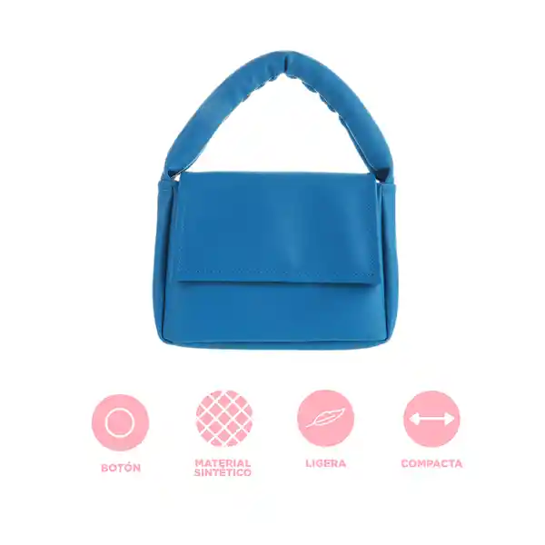 Bolso de Moda Colores Vibrantes Azul Miniso