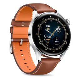 Huawei Watch 3 Classic Lte 2gb+16gb Stainless Steel Brown Leather Strap