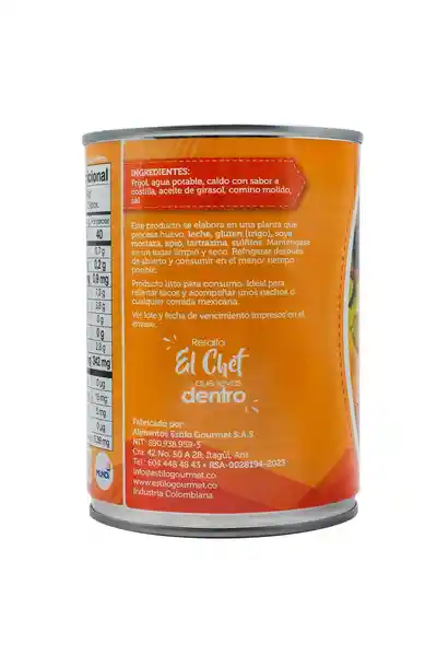Estilo Gourmet Frijol Refritos