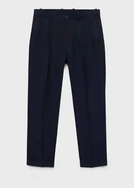 Pantalón Delave Navy Talla 44 Hombre Mango