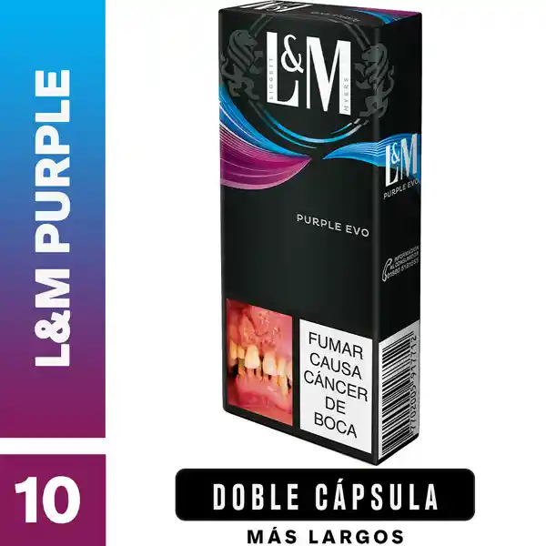 L&M Purple​ x 10 Cigarrillos