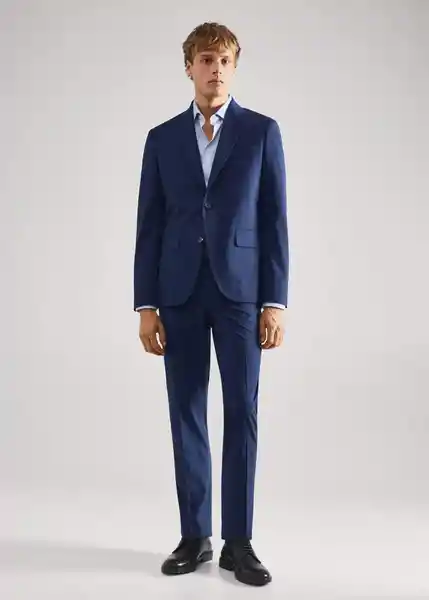 Camisa Selva Celeste Talla XXL Hombre Mango
