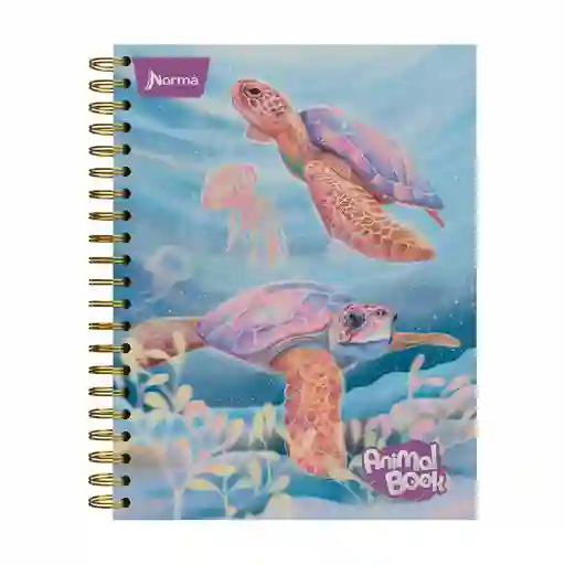 Norma Cuaderno Tapa Dura Animal Book Grande 7 Materias Argollado