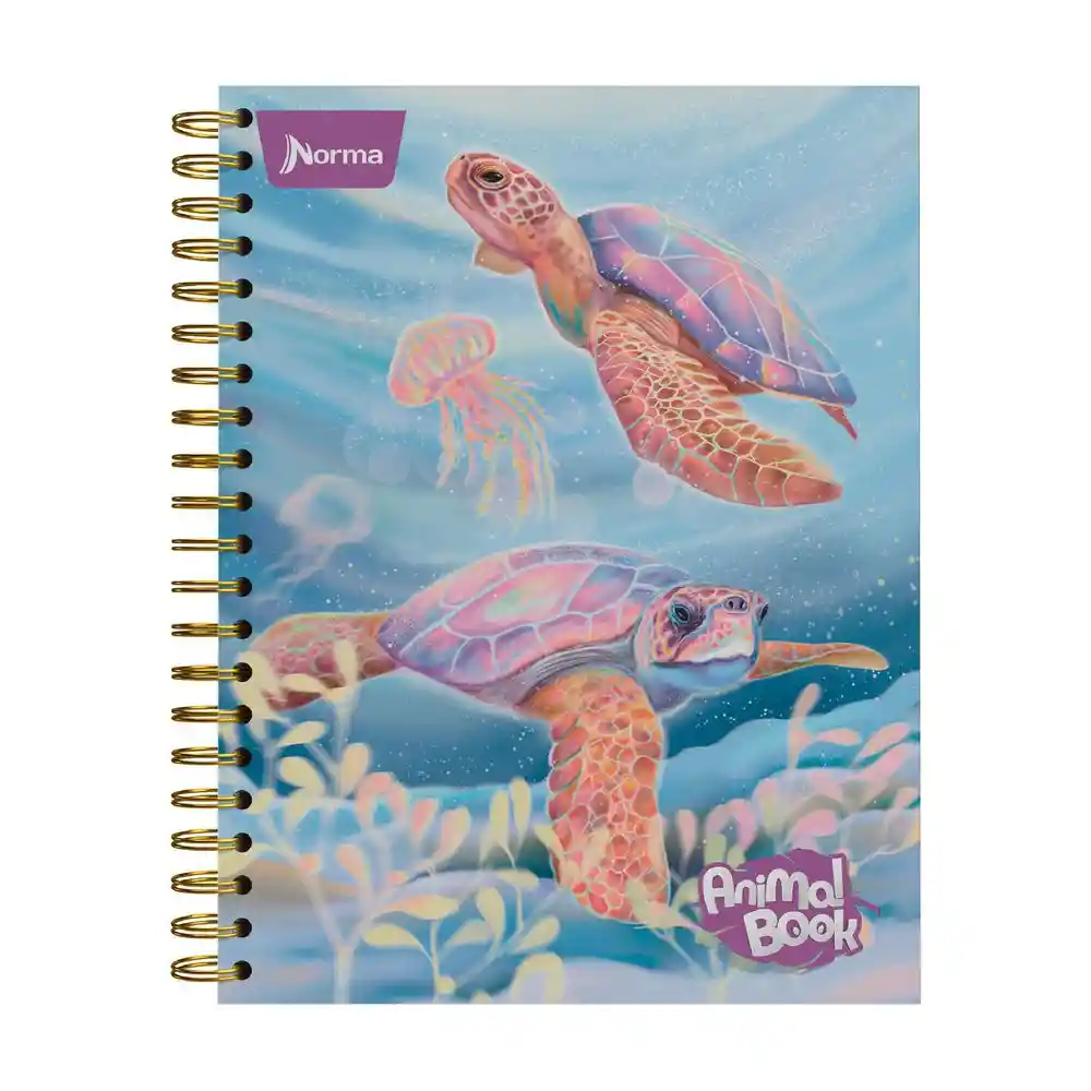 Norma Cuaderno Tapa Dura Animal Book Grande 7 Materias Argollado