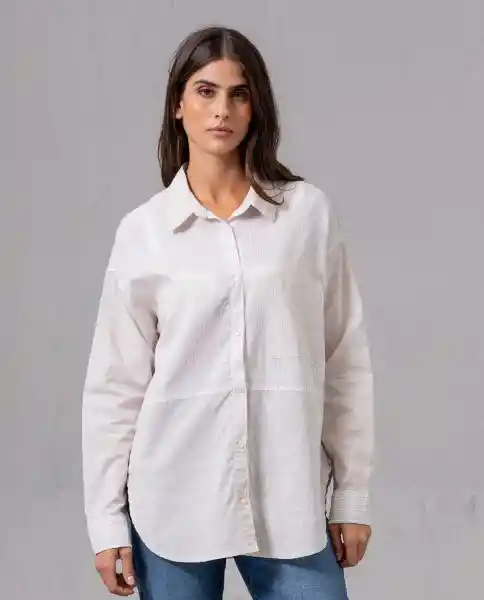 Camisa Mujer Beige Mani Claro Talla M 42341 Rifle
