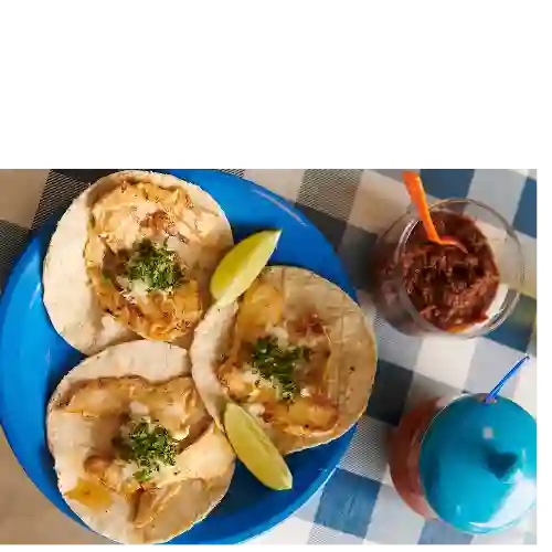 Taco con Costra y Pollo