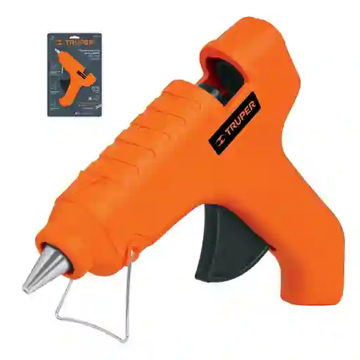 Truper Pistola de Silicona Grande Naranja