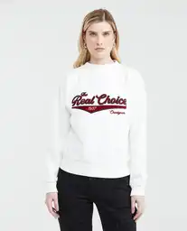 Buzo Graphic Sweatshirt Halter Crudo Prístino Claro M Chevignon