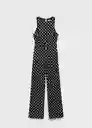 Enterizo Mono Romeo Negro Talla S Mujer Mango
