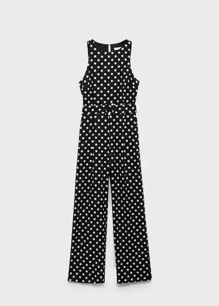 Enterizo Mono Romeo Negro Talla S Mujer Mango